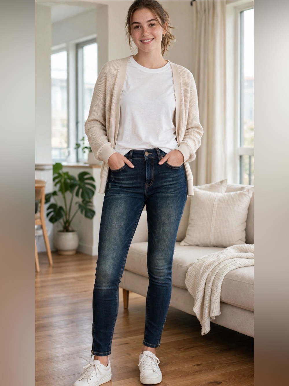Women's Skinny Jeans in Blue